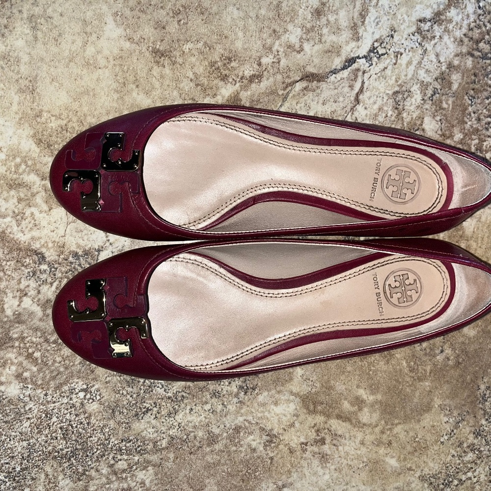 Tory Burch Leather Ballet Flats